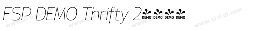 FSP DEMO Thrifty 2字体转换 FSP DEMO Thrifty 2字体转换
